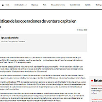 Caractersticas de las operaciones de venture capital en Colombia